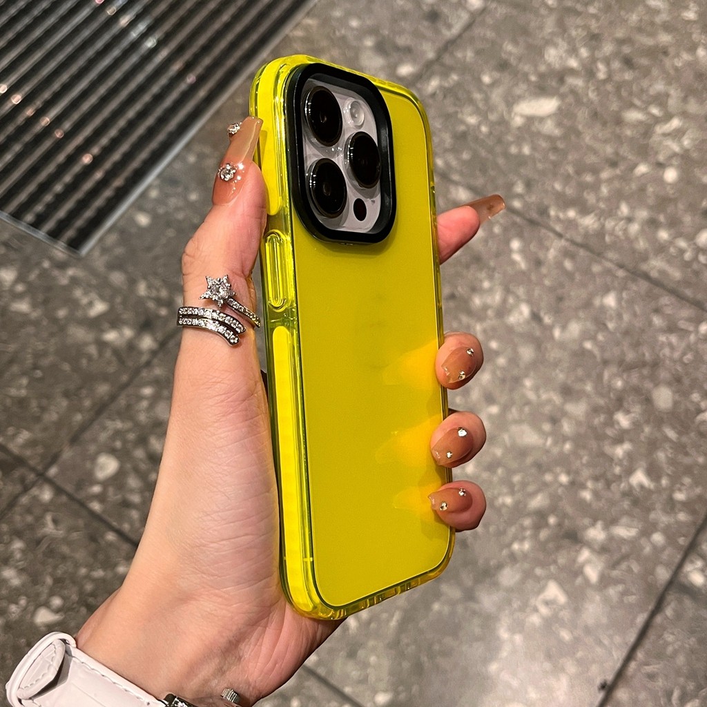 สีที่มีสีสันเคสโทรศัพท์สําหรับiphone16 Promaxโปร่งใสSoft shell iP 7 8 XS XR XS Max 16 15 14 13 12 11 Pro Max 16 Plusปลอกกันกระแทกโทรศัพท์มือถือฝาหลัง