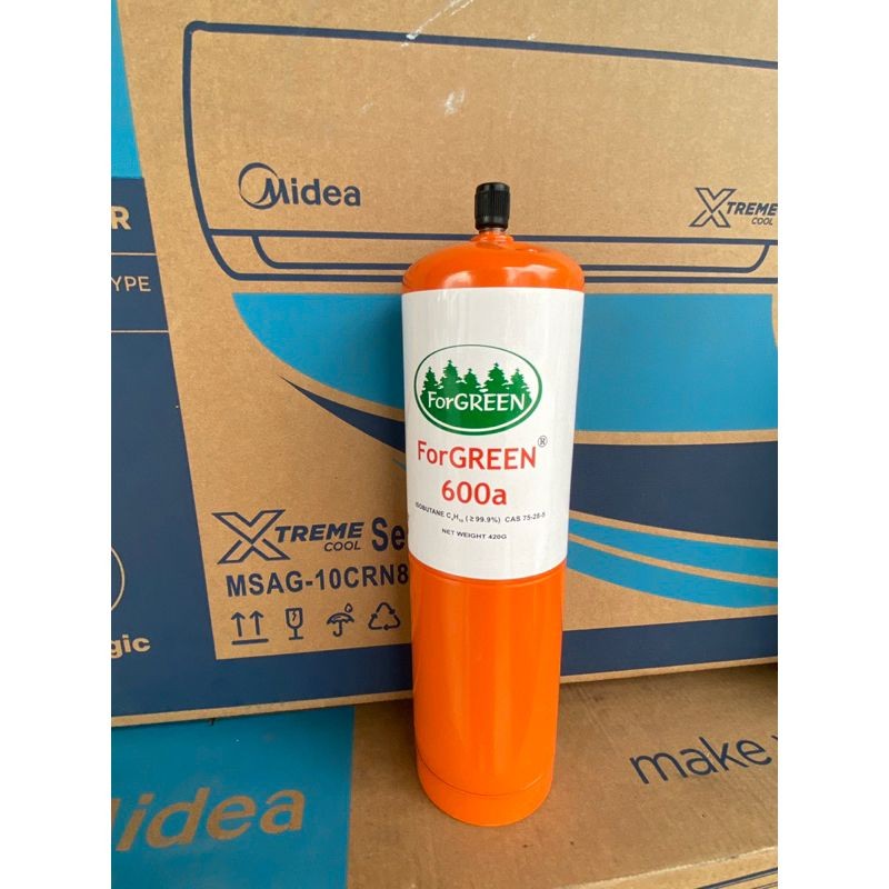 Stcok*R600a Refrigerant 420g ตู้แช่แข็งตู้เย็น Peti Sejuk Beku Peti Ais เติมขวดแก๊ส เล็ก