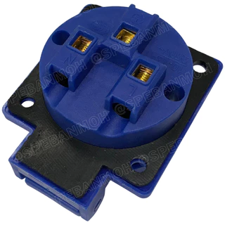 [ 1 ชิ้น ] PP-313 AC Power Plug เต้ารับ AC 3ขา 13A 250VAC 2P+E IP54 กันละออง กันฝุ่น Power Plug 3P INDUSTRIAL PLUG an...