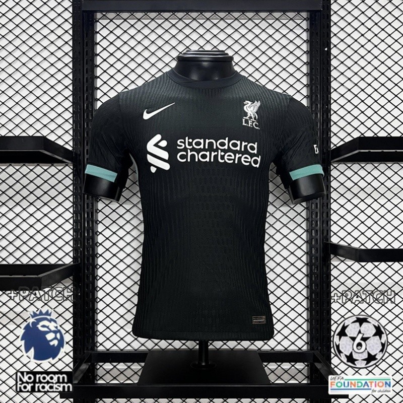 Player Issue 24/25 Liverpool Away Football Jersey and T-shirt S-2XL,สามารถเพิ่มชื่อและหมายเลขของคุณได้