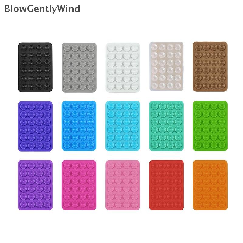 Blowgentlywind โปร่งใส Backed ซิลิโคนดูด Pad สําหรับโทรศัพท์ติดตั้งถ้วยดูด Backed กาวยางซิลิโคน Sucker Pad สําหรับ Fixed Pad BGW