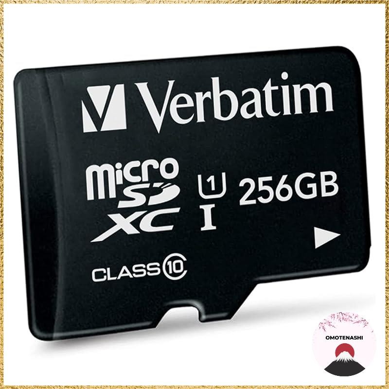 Verbatim microSD 256GB, maximum 90MB/s UHS-1 U1 class10, with the assurance of domestic support by I