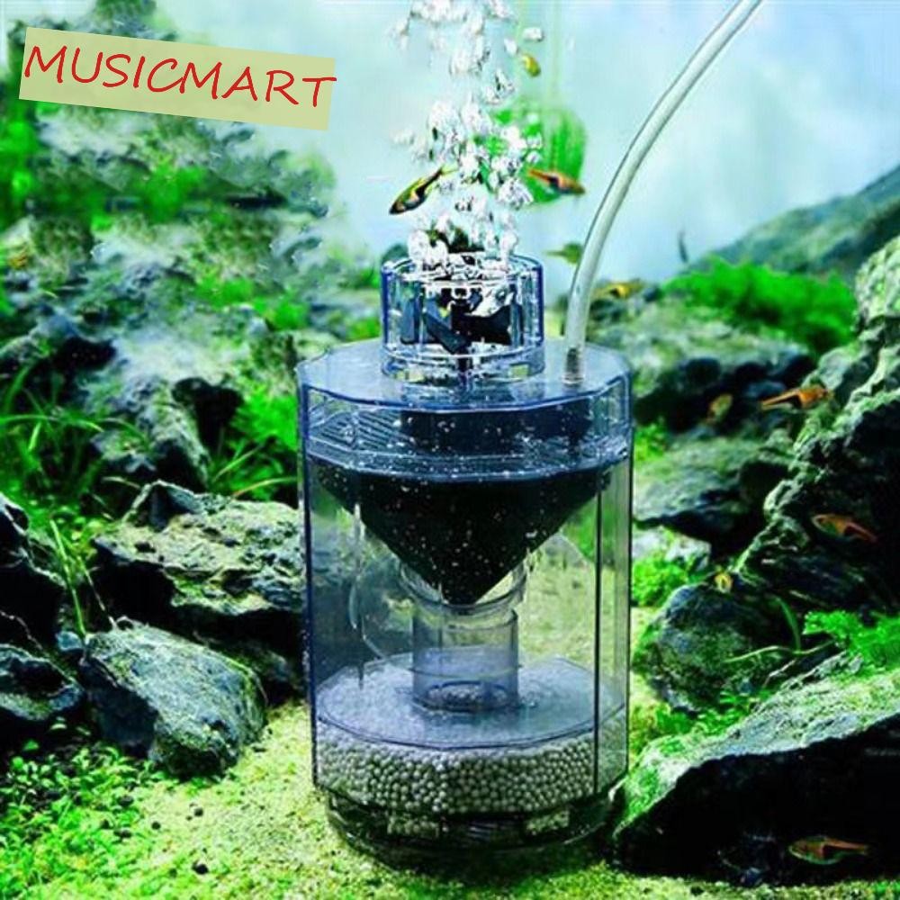 Musicmart นักสะสมขี้ปลา,พลาสติกอัตโนมัติอุจจาระปลาดูดสะสม,เครื่องดูดฝุ่นเดี่ยว/สามใบมีดล้อมูลปลาดูดแยกถังปลา