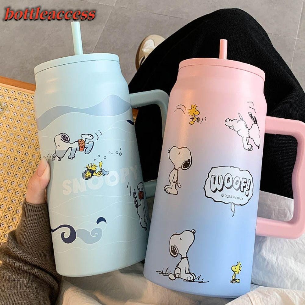 Bottleaccess ถ้วยสูญญากาศ, สแตนเลส 1500ml ถ้วยฉนวน, การ์ตูน Snoopy Drinkware Thermos ของขวัญวันเกิด