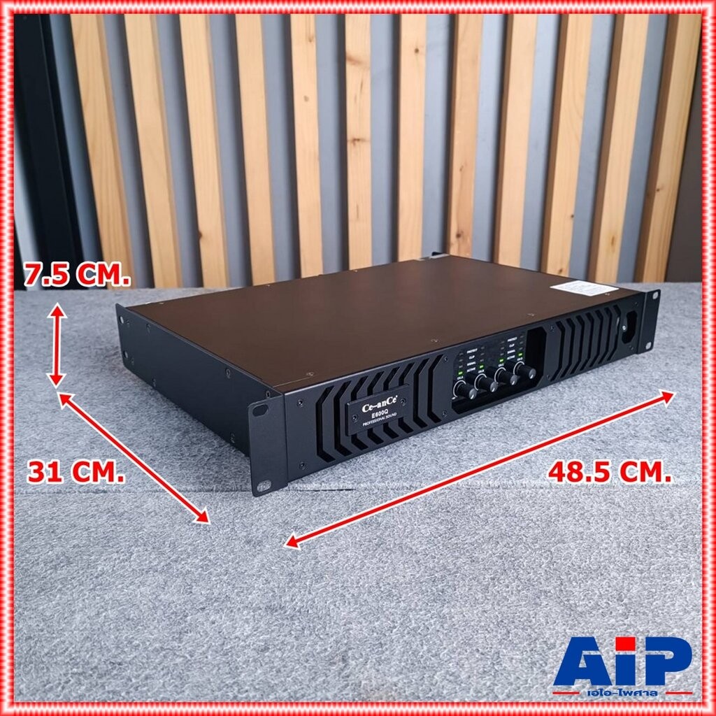 CEANCE E-600Q Power Amplifier 4 CH เพาเวอร์แอมป์ แอมป์ E 600Q POWER E600Q แอมป์ Ce-ance poweramp CE AN CE power amp +++