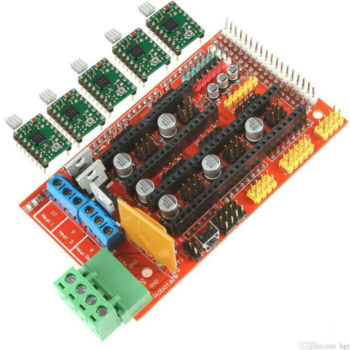 DP99 RAMPS 1.4 + 5 x A4988 Stepper Motor Driver & ฮีทซิงค์
