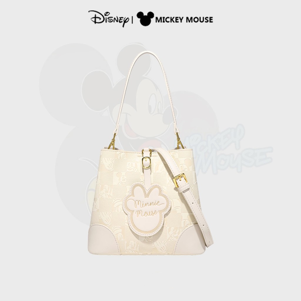 กระเป๋าสะพายสไตล์ Disney Tote Bag, ลายมิกกี้เมาส์น่ารัก, กระเป๋าถือหนัง PU แฟชั่นสําหรับผู้หญิง, กระเป๋าอังกฤษสมัยใหม่ย้อนยุค