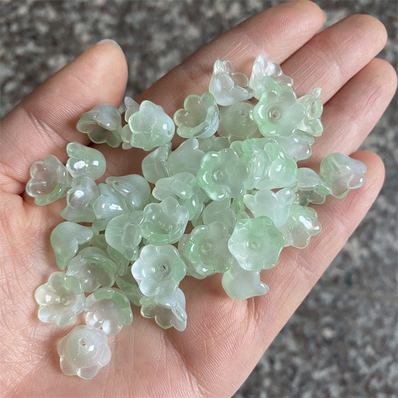 50pcs แก้วสีกล้วยไม้ดอกตูม DIY ปิ่นปักผมโบราณจี้จี้เครื่องประดับขายส่ง ราคา ถูกที่สุด ดีลบีเคเค แกลเลอรีภาพที่ 5