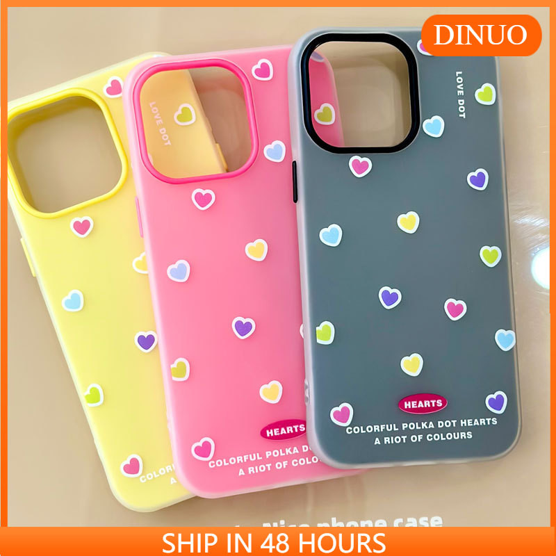 Love Skin Feel Jelly Phone Case เหมาะสําหรับ iphone16/15/14promax/13/12/11/XR/XS/X/XSMAX-DINUO