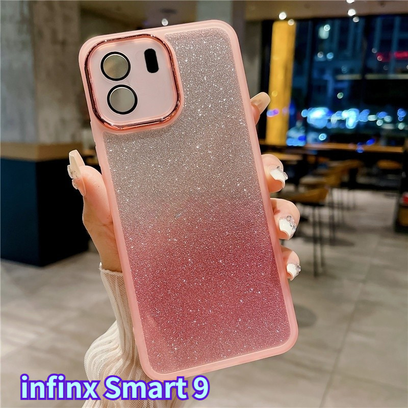 Infinix Smart 9 Hot 50i 4G 5G 2024 เคสโทรศัพท์Gradient GlitterซิลิโคนSoft Star CsaingสําหรับInfnixSmart9 Smart9 Hot50i infinxHot50i TPUกลับกรณี