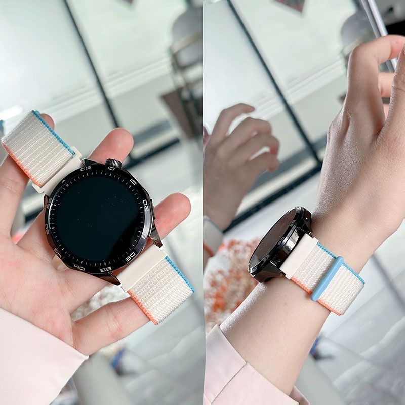 สายนาฬิกาไนลอนHuawei GT/Gt2/Gt3/Gt4/GT3pro/Gt2e/watch2/2e/3pro/3/4/buds/runner/Ultimateสาย20mm22mm