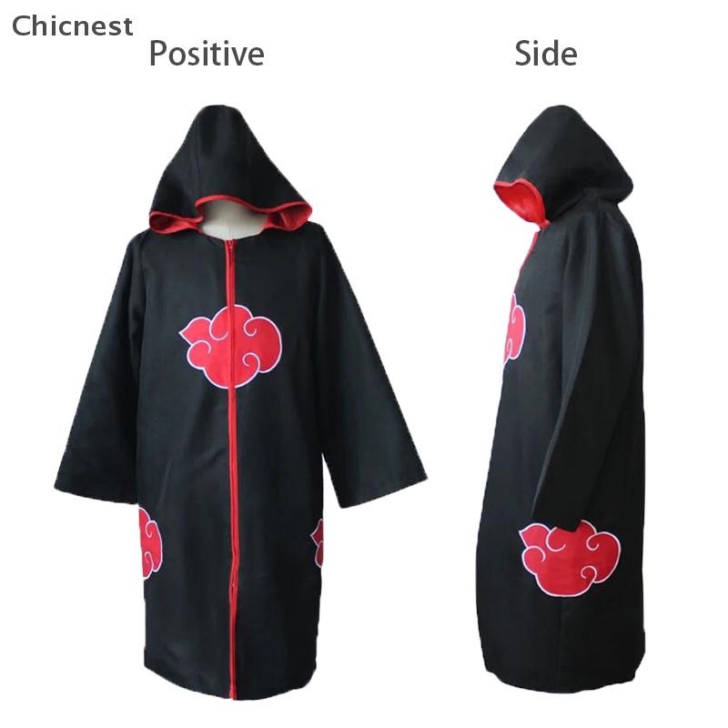 [Chicnest] Animer คอสเพลย์เครื่องแต่งกาย Akatsuki itachi เสื้อคลุมคุณภาพที่เหนือกว่า Anime Convention Boutique