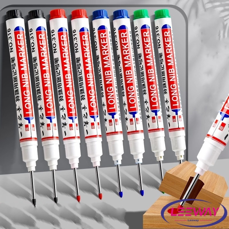 LW ปากกามาร์คเกอร์  พร้อมส่ง ปากกามาร์คเกอร์หัวยาว งานไม้ marking pen