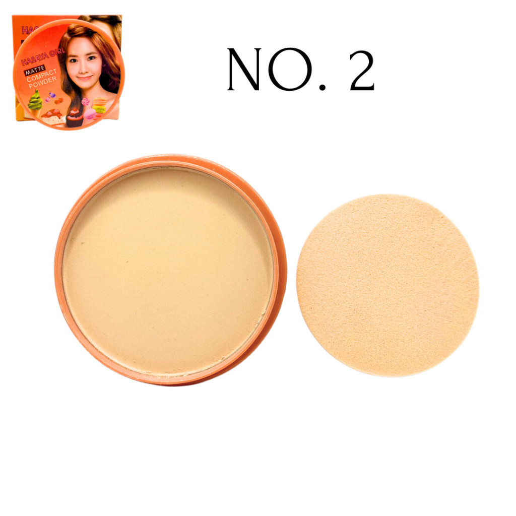HASAYA GIRL MATTE COMPACT POWDER แป้งพัฟผสมรองพื้น กันน้ำ ปกปิดรูขุมขน เหมือนผิวดีแต่เกิดตลับนี้จบตั้งแต่คุมมัน กันแดด ราคา ถูกที่สุด ดีลบีเคเค แกลเลอรีภาพที่ 4