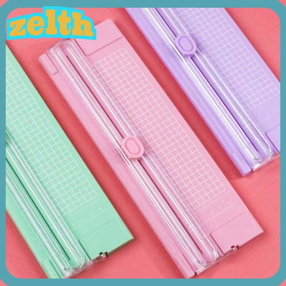 การตัดภาพ ZELTH|ตัดกระดาษขนาดเล็กแบบพกพา|Penknife สมุดภาพสํานักงาน Supplie เครื่องตัดกระดาษสองทาง