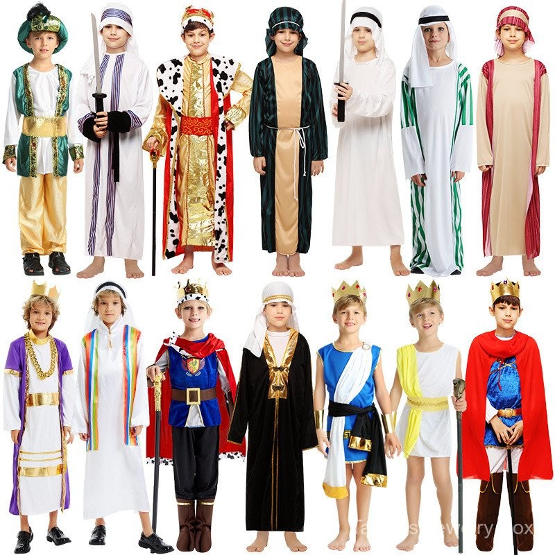 0902-YWWZ role-play cosplay Children of Saudi Arabia King of the United Arab Emirates Greek Mythology Prince Aladdin Anime Quadratic Element Halloween Masquerade Party Stage Performance Costume