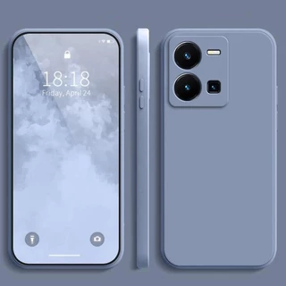 เคส Vivo Y35 สีทึบ Vivo Y35 เคสซิลิโคนป้องกันการตกสีธรรมดาเรียบง่าย YT