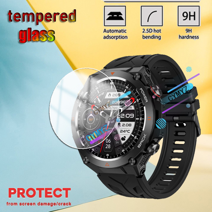 Colmi V75 ฟิล์ม 9H กระจกนิรภัยป้องกันหน้าจอ COLMI V75 สมาร์ทนาฬิกาฟิล์มใสสําหรับ COLMI V75 ป้องกันหน