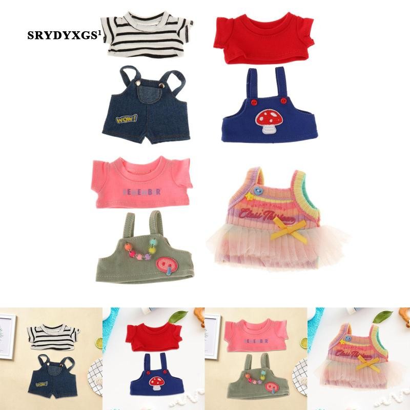 [srydyxgs1] รูปเสื้อผ้าแต่งตัวสําหรับเด็กของขวัญวันเกิดอุปกรณ์ประกอบฉากภาพ DIY แฟชั่นทําตุ๊กตาของคุณเองแกล้งเล่นสําหรับ 5.91 นิ้ว