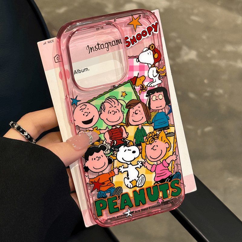 Snoopy Snoopy Family เหมาะสําหรับ iPhone15/14promax เคสโทรศัพท์ Apple 13 Soft Case 12 High Transpare