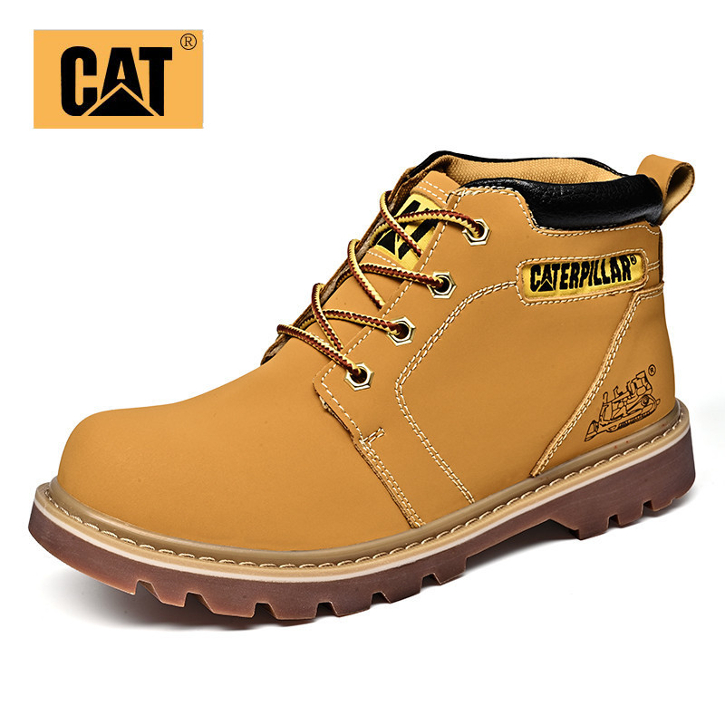 Cat Mens Shoes Cat Martin Boots Womens 2024 Rhubarb Boots All-Match Couple Style Overalls Shoes