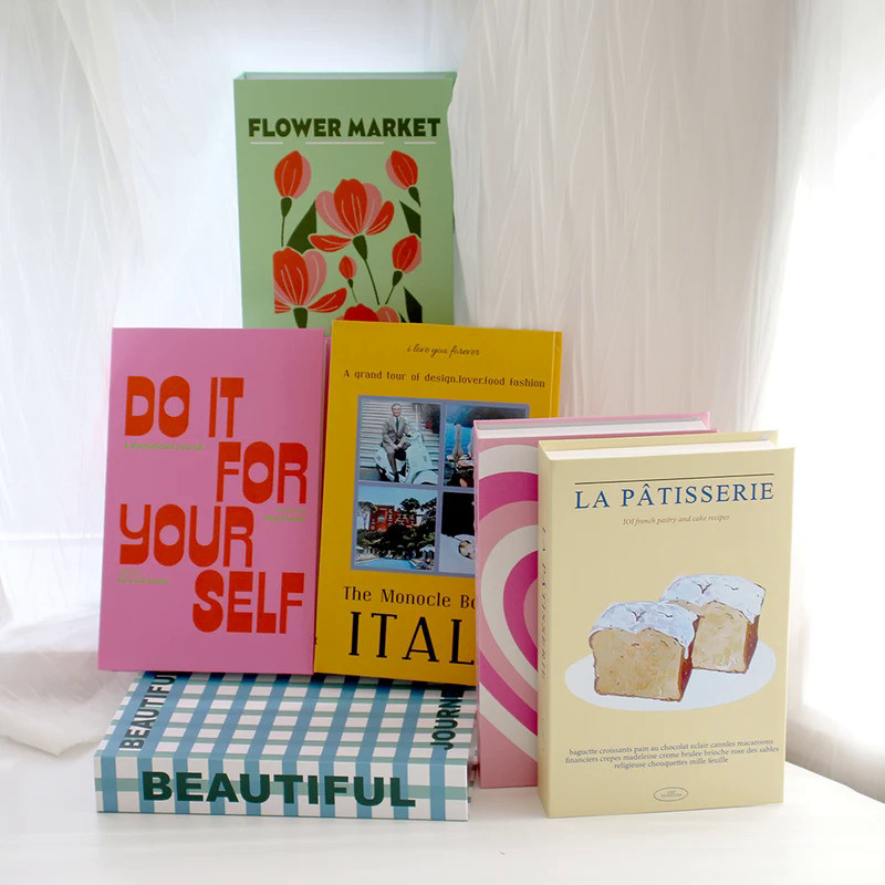 Cute Fake Books Props For Modern Home Decor Living Room Office Coffee Table Aesthetics Ornaments Dec