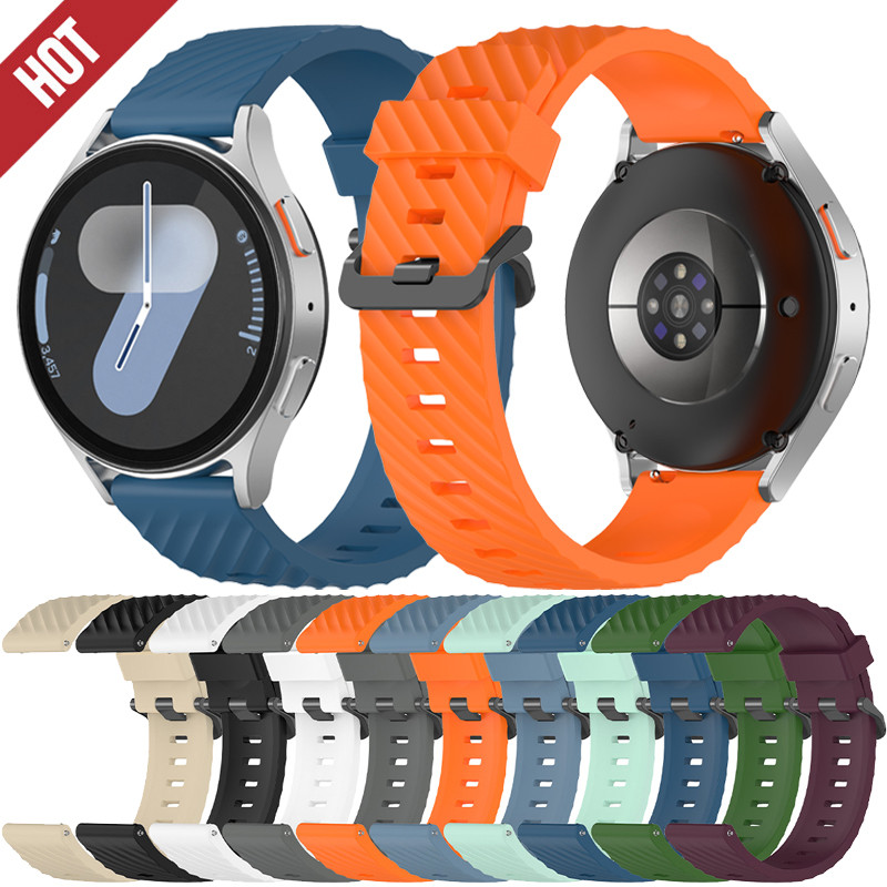 20 มม.22 มม.ซิลิโคนสีสําหรับ Samsung Galaxy Watch 7 6 5 4 สายคล้องคอสําหรับ Xiaomi Redmi Watch 3 5Lite/Active