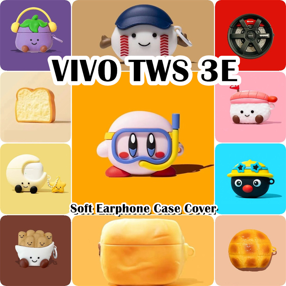 READY STOCK!นําไปใช้กับ Vivo TWS 3E เคส Case เคสหูฟัง สไตล์การ์ตูนตลก ซิลิโคนนุ่ม เคส เคสหูฟัง