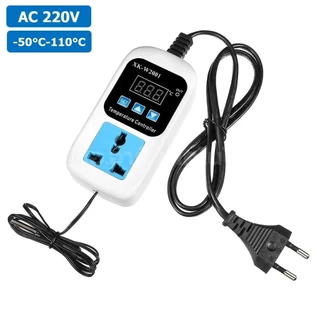 XK-W2001/XK-W2008 220VAC ปลั๊กควบคุมอุณหภูมิ/ปลั๊กควบคุมความชื้น Digital Temperature Controller / Humidity Controller...