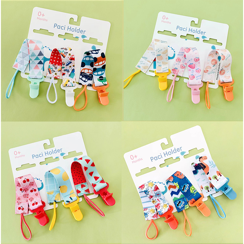 3 ชิ้น/เซ็ตเด็ก Pacifier คลิป Pacifier chain Dummy คลิปจุกนมสําหรับจุกนมเด็ก Pacifier คลิปจุกนมหลอกผู้ถือ mounted/ของเล่นเด็ก tummy lanyard anti-drop chain คลิป