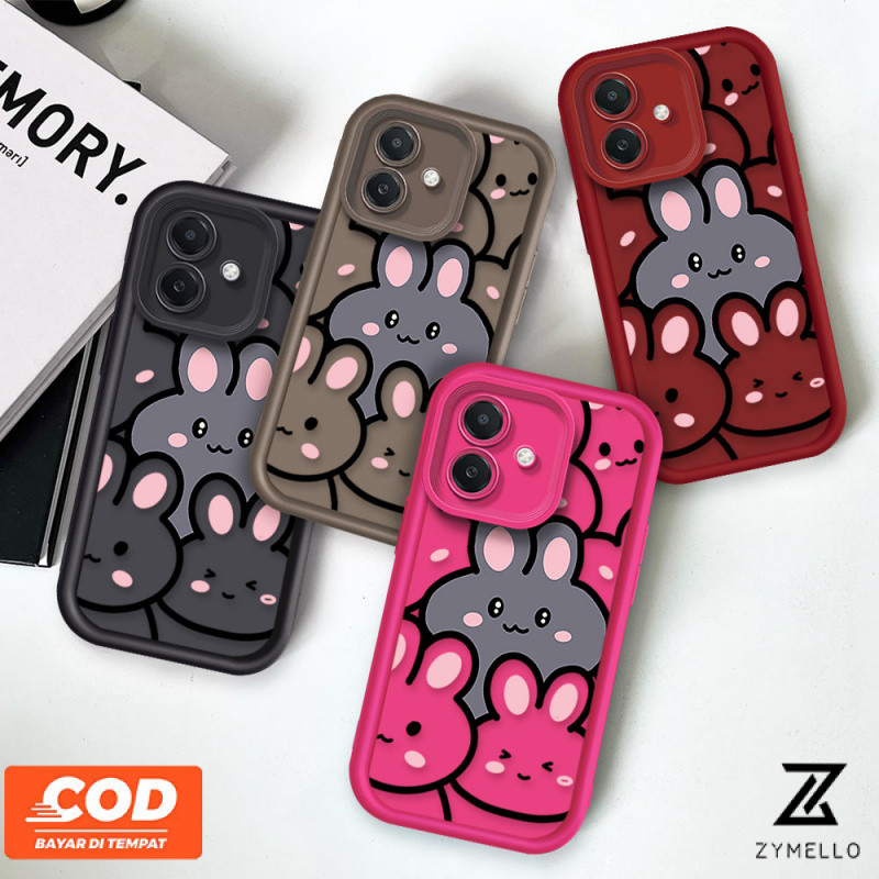 กรณีoppo Reno 13F 5G Reno 12 Reno11 F Reno 11 Reno 10 Reno 8T Reno 8Z Reno7 Reno8 Reno4 Reno5 Realme C61 C55 C53 C51 หมายเหตุ 50 หมายเหตุ 60 Fน่ารักgirlyกระต่ายกันกระแทกTPUโทรศัพท์