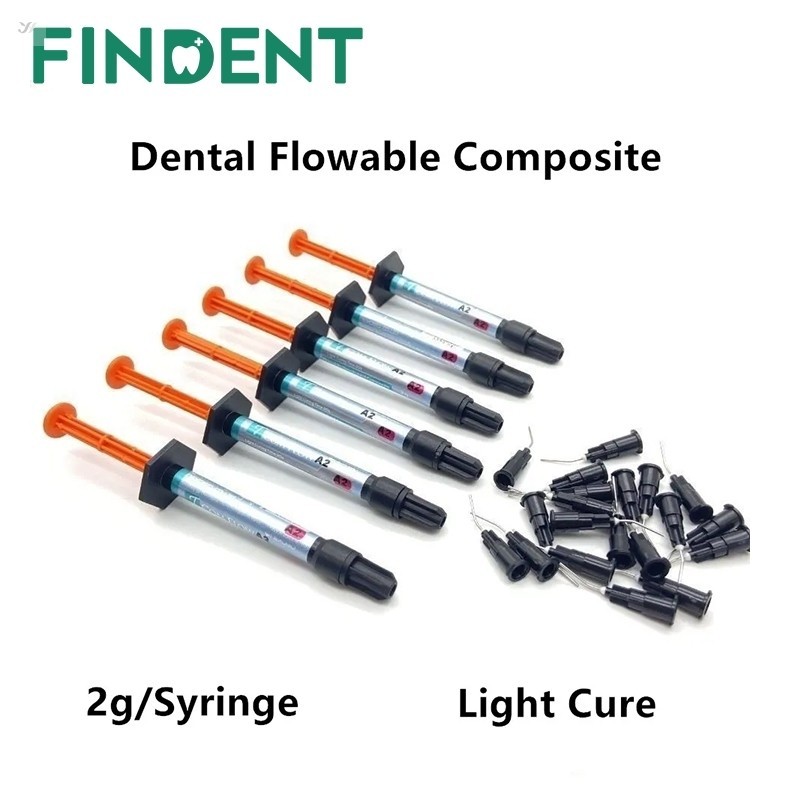 6 ชิ้น/เซ็ตเกาหลี T-Com ทันตกรรมคอมโพสิตกระแสเงินสดสามารถ Light Cure วัสดุบรรจุของเหลวเรซิ่น A2 A3