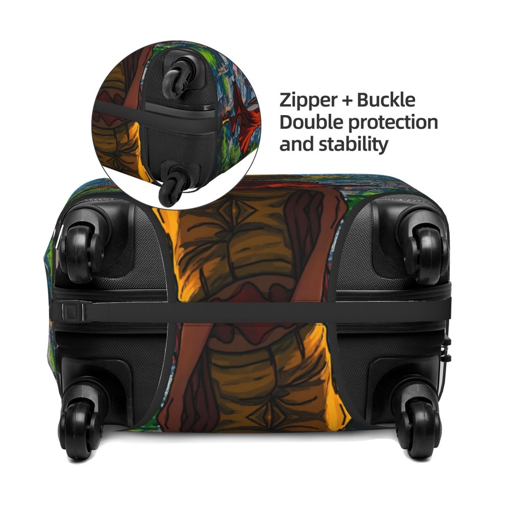 ผ้าคลุมกระเป๋าเดินทาง ผ้าสแปนเด็กซ์ แบบยืดหยุ่น ยืดหยุ่น One Piece Luggage Cover 18 20 22 24 26 28 30 32 นิ้ว LSA160