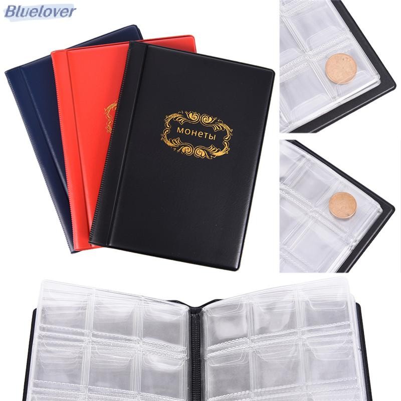 Bluelover อัลบั้มเหรียญรัสเซีย 10 หน้า 120 กระเป๋า สมุดสะสมเหรียญ อัลบั้มใส่เหรียญ ใหม่