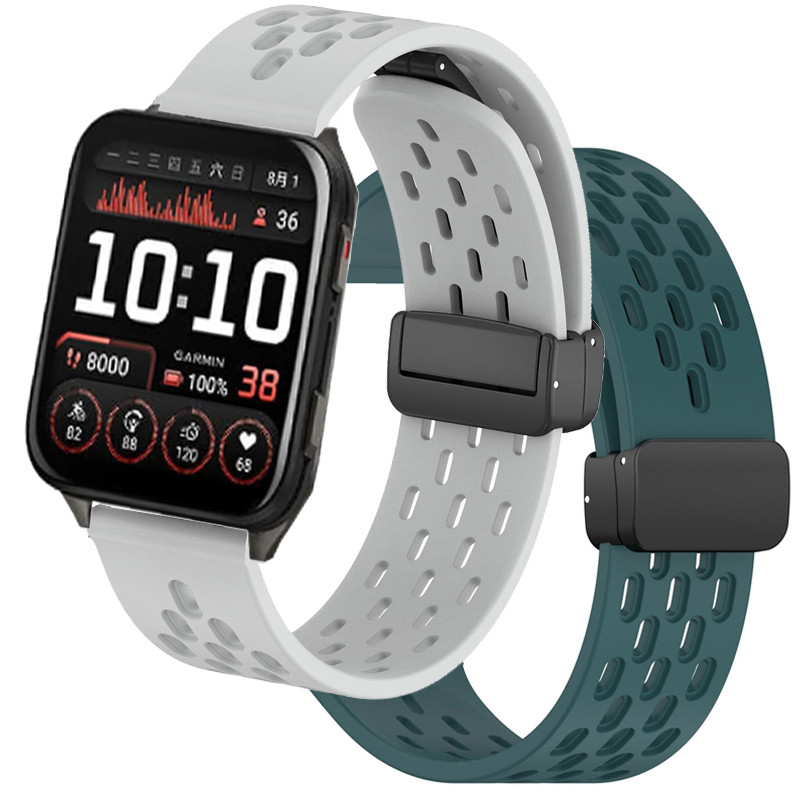 สาย Garmin Venu X1 สายรัดสายรัดข้อมือซิลิโคนสําหรับ Garmin Venu X1 สมาร์ทวอทช์ป้องกันหน้าจอฟิล์ม Quick Release เข็มขัดอุปกรณ์เสริมสร้อยข้อมือ