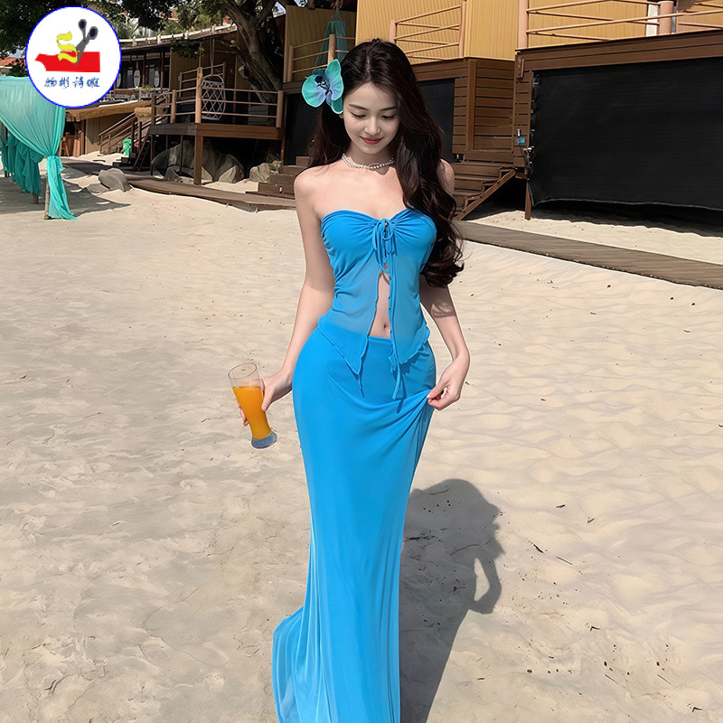 WSX 2025 ชุดว่ายน้ำบิกินี่แยกชิ้นสำหรับผู้หญิง สไตล์ใหม่ มีความเซ็กซี่ เหมาะสำหรับริมทะเลและวันหยุดน