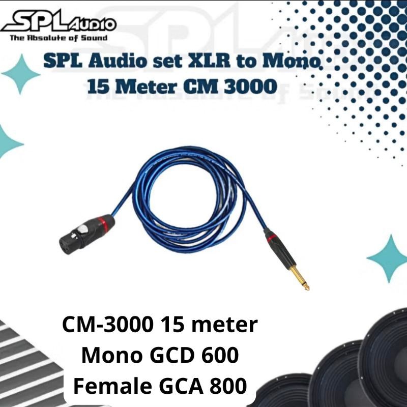 ชุดเครื่องเสียง SPL XLR เป็น Mono 15 เมตร CM-3000