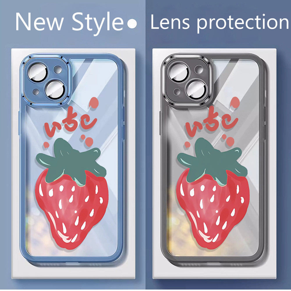 สตรอเบอร์รี่สําหรับ OPPO A11X A9 2020 A15 A35 A1K A16 A17 A7 A5S A8 A9 A9X F11 A5 A3S ปลอก Ultra Thi