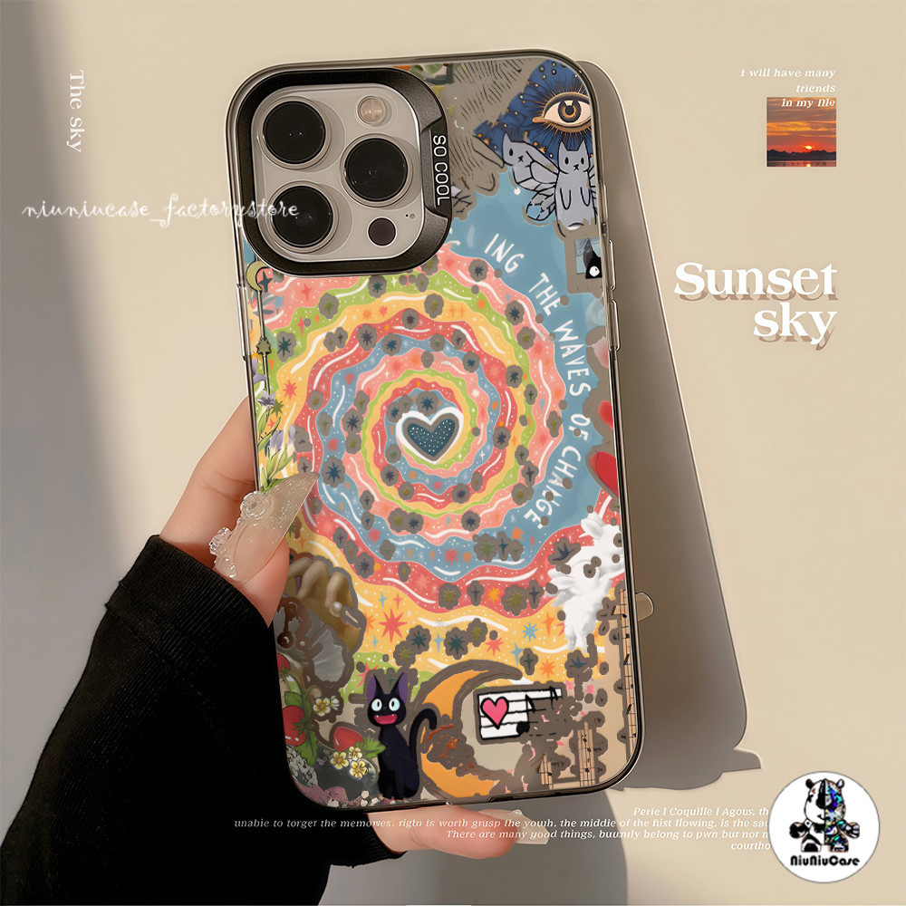 เคสป้องกันโทรศัพท์มือถือ ลูกแมวหมุนวนแห่งความรัก For iPhone 11 12 13 14 15 16 Pro Max Plus X XR XSMAX 7 8 Plus 11Pro เคส ราคา ถูกที่สุด ดีลบีเคเค แกลเลอรีภาพที่ 3