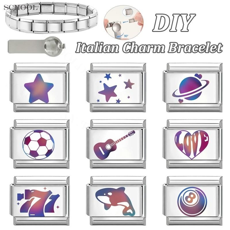 แฟชั่น8ลูก777อิตาลีเสน่ห์สร้อยข้อมือพอดี9มิลลิเมตรสร้อยข้อมือสแตนเลส ทําเอง เครื่องประดับทําอุปกรณ์ย