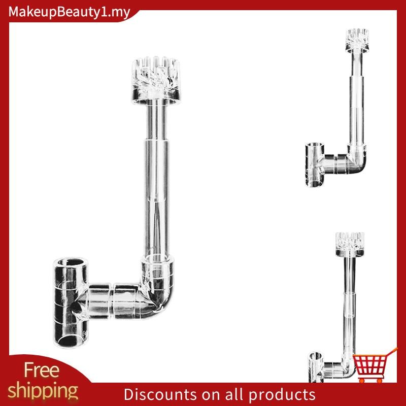 Clear Aquarium Skimmer ท่อ Spins Surface Inflow Outflow น้ําพืชถังกรองทําความสะอาดถังปลาอุปกรณ์เสริม