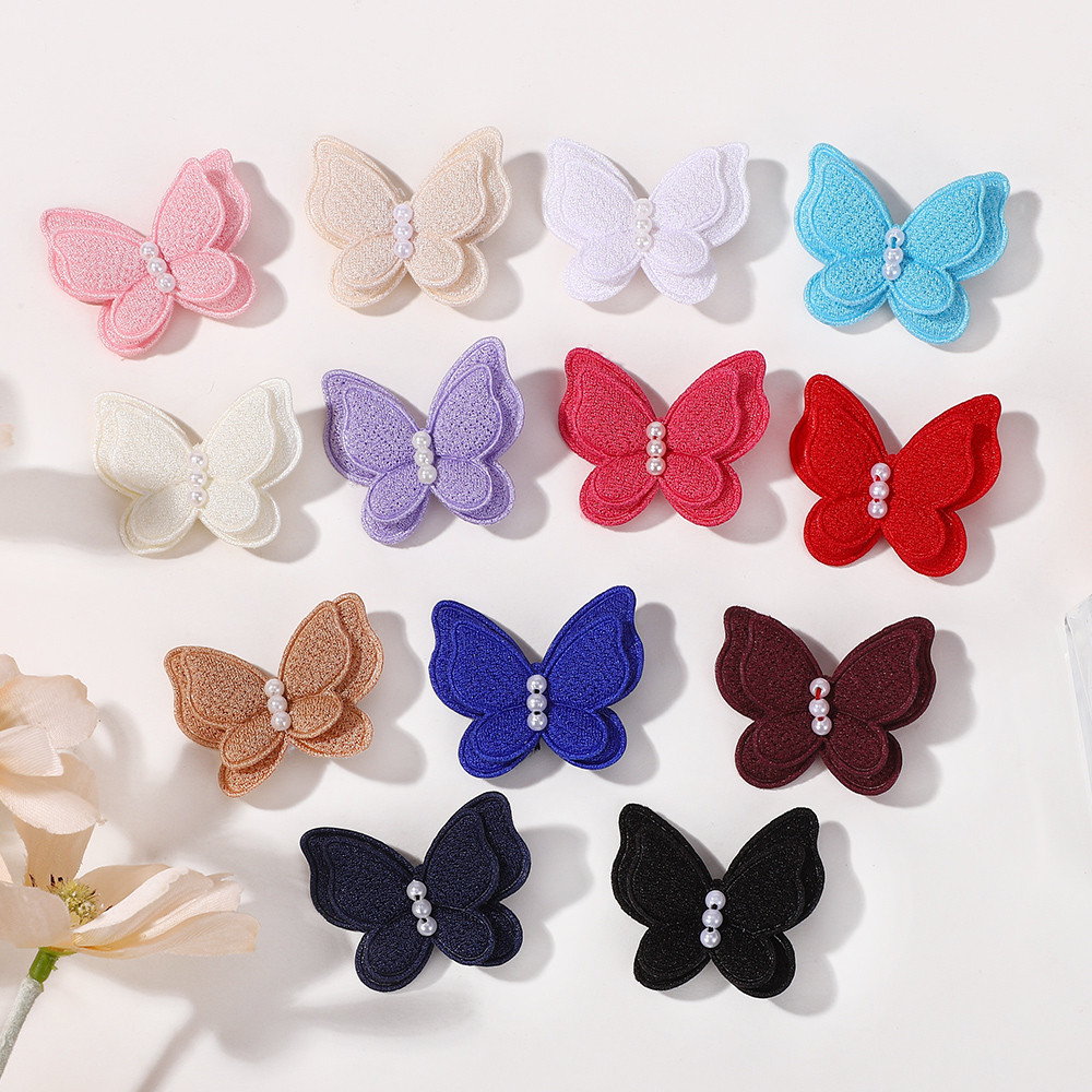 20pcs น่ารักผีเสื้อ Hairclips ผม Bangs Hairpins สาวถัก Handmade Hairgripes Barrettes อุปกรณ์เสริมผม