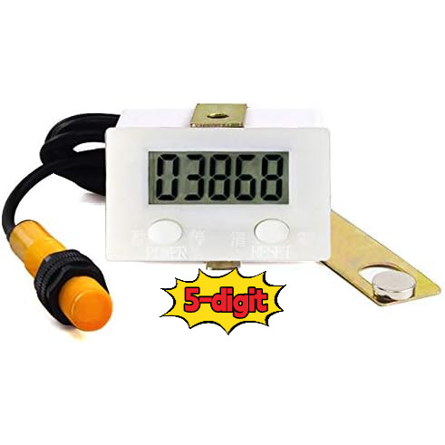 เครื่องนับดิจิตอล LCD 5 หลักพร้อมสวิตช์ Proximity และเซ็นเซอร์แม่เหล็ก นับที่แม่นยําถึง 99,999 ติดตั