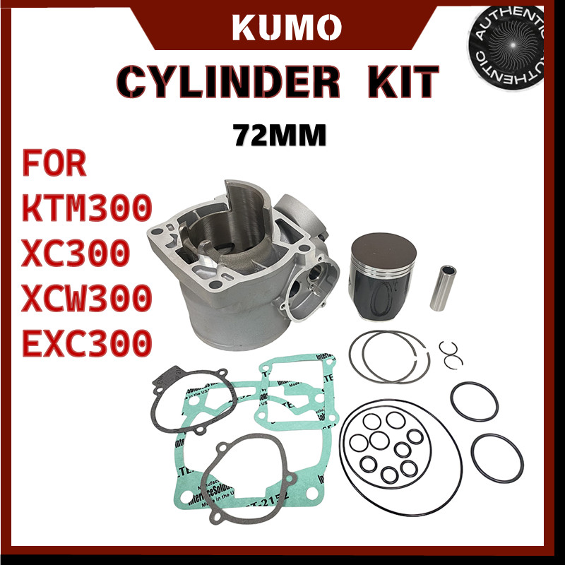 รถจักรยานยนต์ 72 มม.สําหรับ KTM300 XC300 XCW EXC 300 CYLINDER PISTON ชุดเครื่องยนต์ชิ้นส่วนมอเตอร์ M
