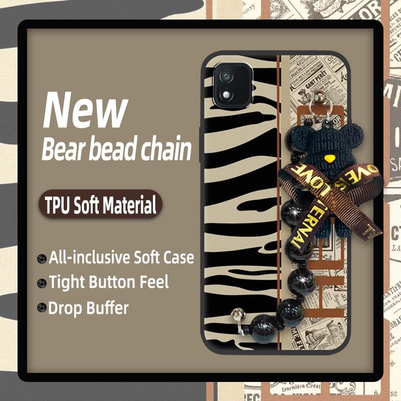 การ์ตูนฝาหลังเคสโทรศัพท์สําหรับ Wiko Life3 U316AT เคสป้องกัน Anti-knock สร้อยข้อมือหมีสกปรกทนผิวรู้ส