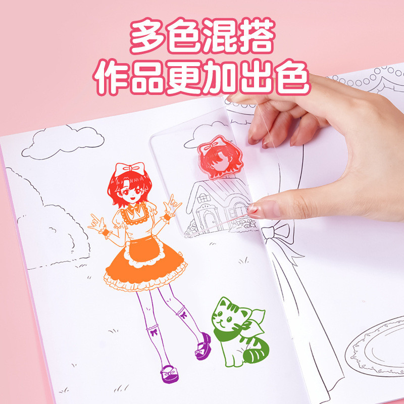 พร้อมสต็อกขายร้อน Dress-up สวมใส่แสตมป์เด็กตัวอักษร Dress-up แสตมป์ภาพวาดเจ้าหญิงคู่มือ diy ของเล่นเพื่อการศึกษาหกของขวัญ High-Qual ราคา ถูกที่สุด ดีลบีเคเค แกลเลอรีภาพที่ 8