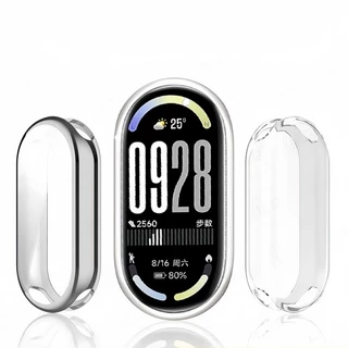ฝาครอบ TPU แบบนุ่มสําหรับ For Xiaomi Mi Band 10 NFC คลุมทั้งหมดปกป้องหน้าจอชุบสําหรับ for miband 10 เปลือกกันชน