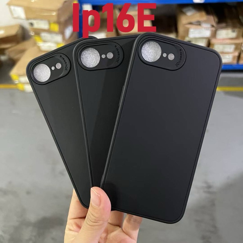 เคสนิ่มสีดำ สำหรับ ไอโฟน iPhone 16e กันรอย กันกล้อง