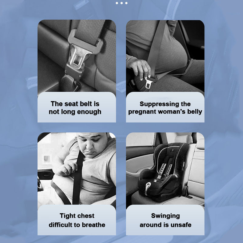 carboss Universal Car Seat Belt extender วัสดุโลหะผสมรถเข็มขัดนิรภัยคลิปหัวเข็มขัด รูปที่ 8