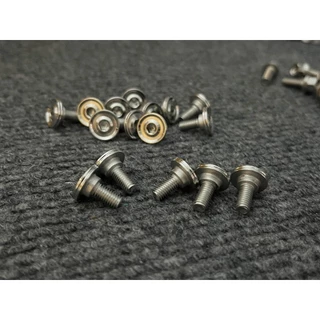 น็อตคอนโซลมีบูชM5x12,x15x25 M6x15,x20 หัวCNC-AAx2 น็อตชุดสีเลส
